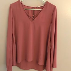 Mauve/pink long sleeve shirt